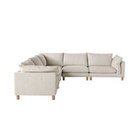 Whitehaven 5 Piece Modular Corner Sofa Eden Natural