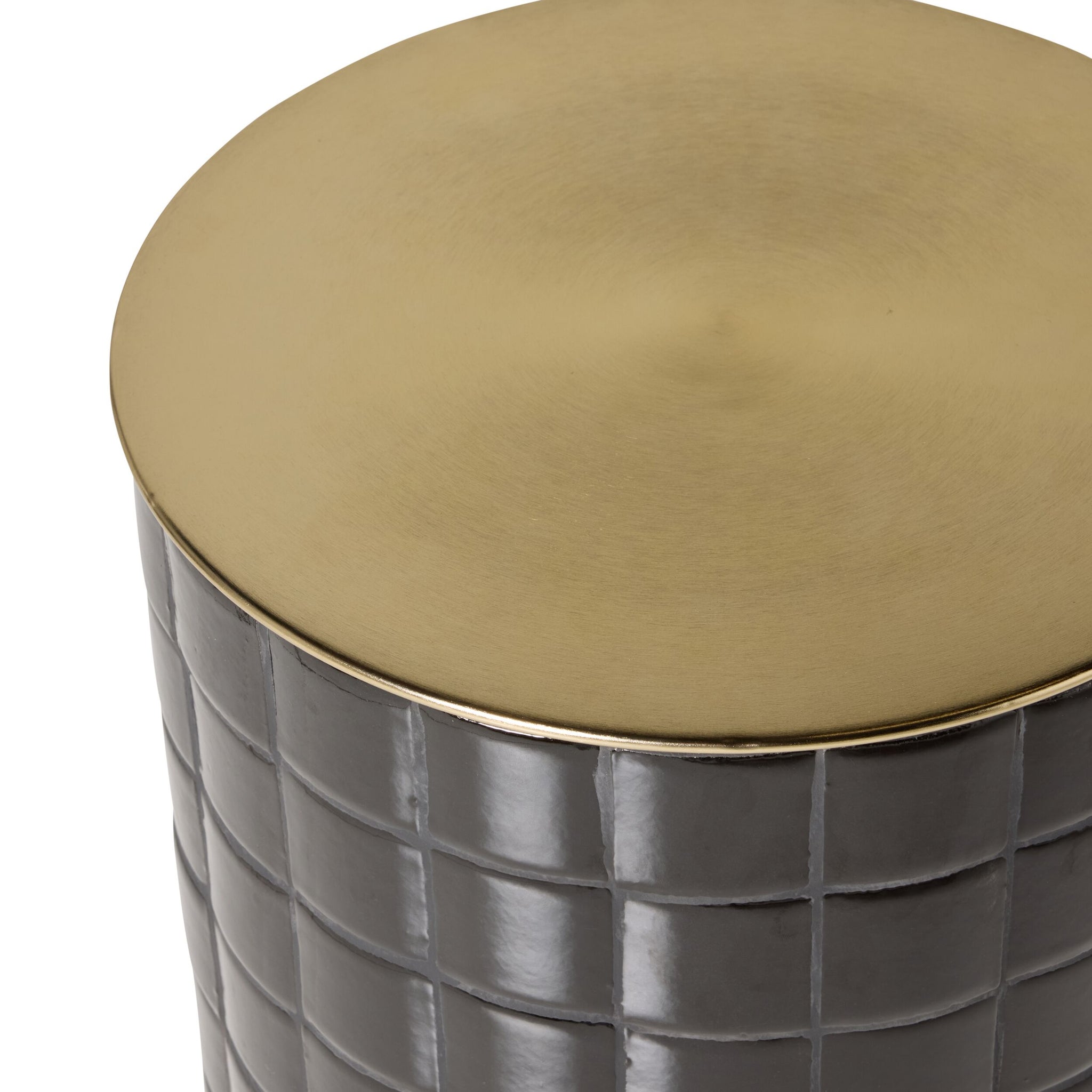 Chicago Tiled Side Table Black