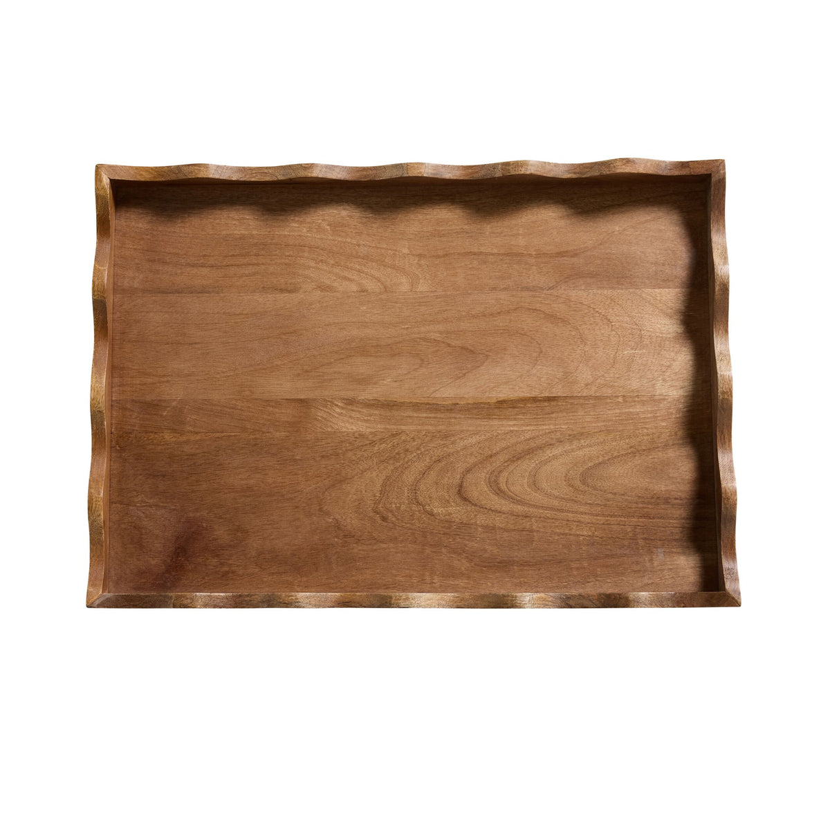 Sati Scalloped Large Wooden Tray