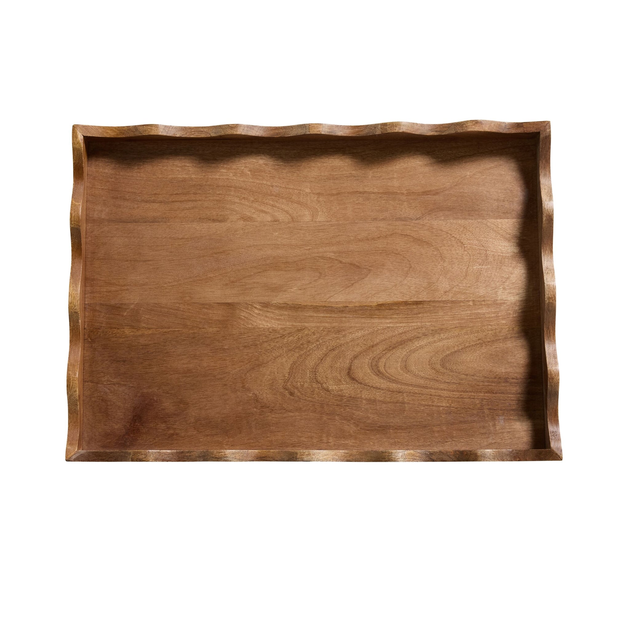 Sati Scalloped Large Wooden Tray
