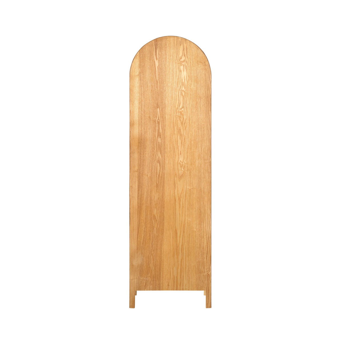 Paige Curved Bookshelf Natural