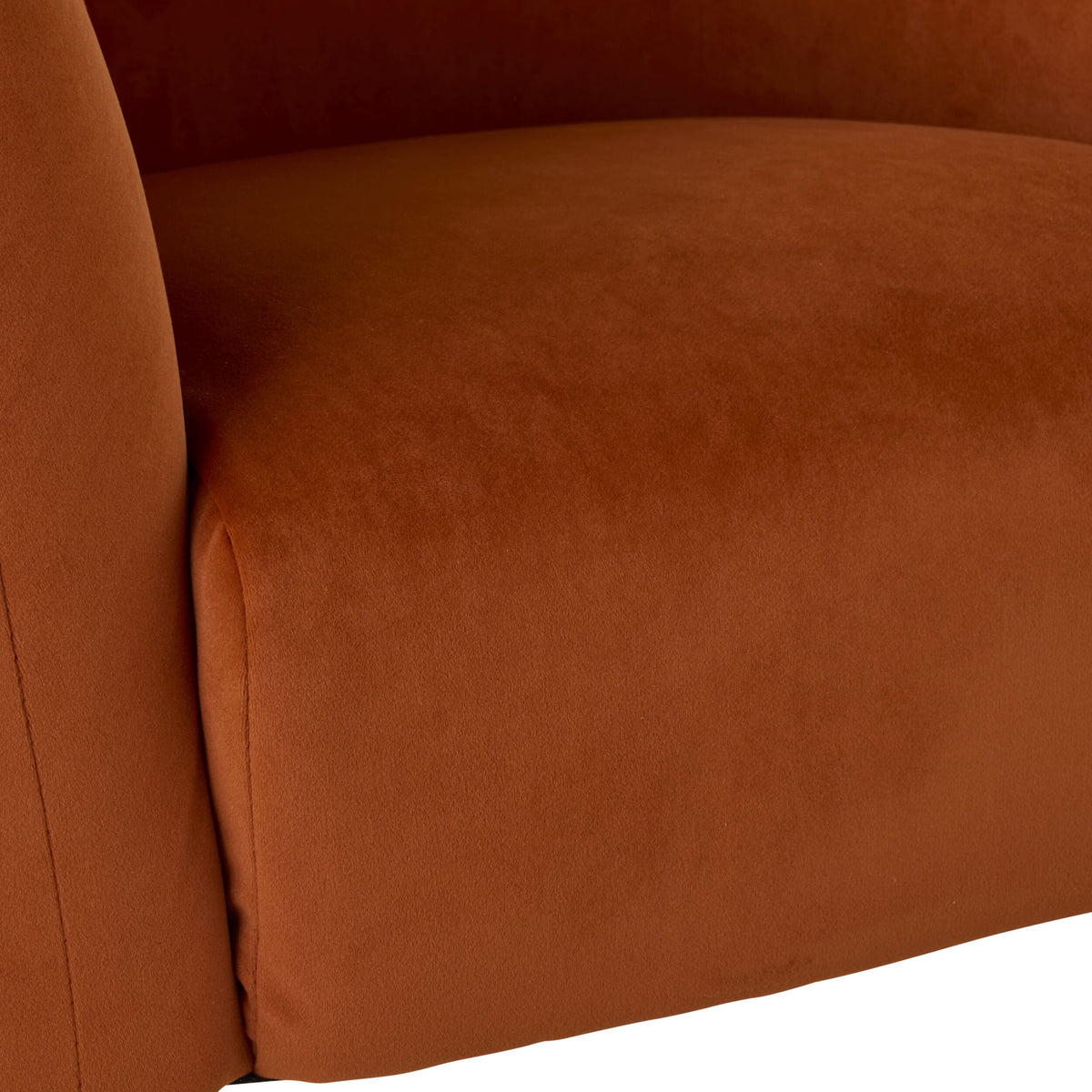 Kianna Occasional Chair Velvet Tangelo