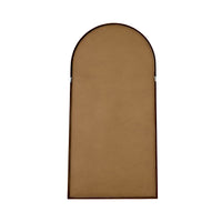Walnut Wooden Arched Floor Mirror