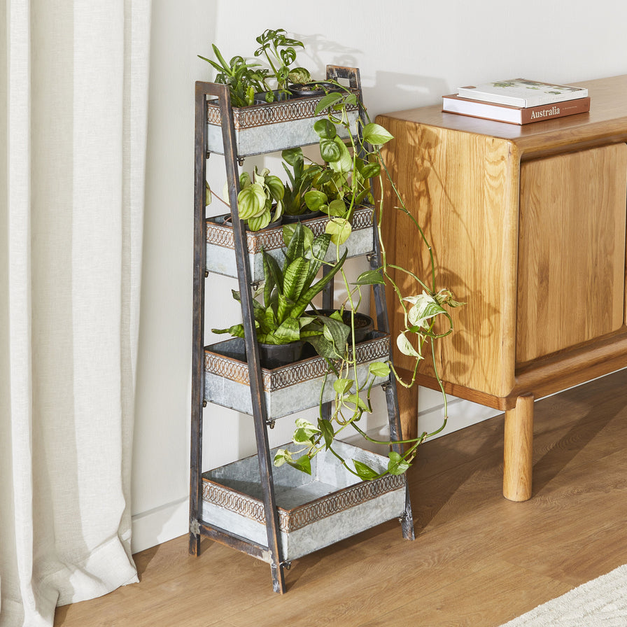 indoor plant stand australia 4 Tier Plant Stand 93x38x27cm – Early Settler Australia
