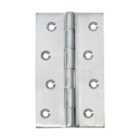 2772 Hinge Fixed Pin Satin Chrome H100xW60mm