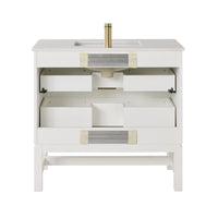 Lennox Single Vanity White 940mm