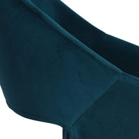 Kip Velvet Desk Chair Peacock Teal