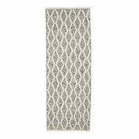 Braided Diamond Grey & Cream Runner 200x70cm