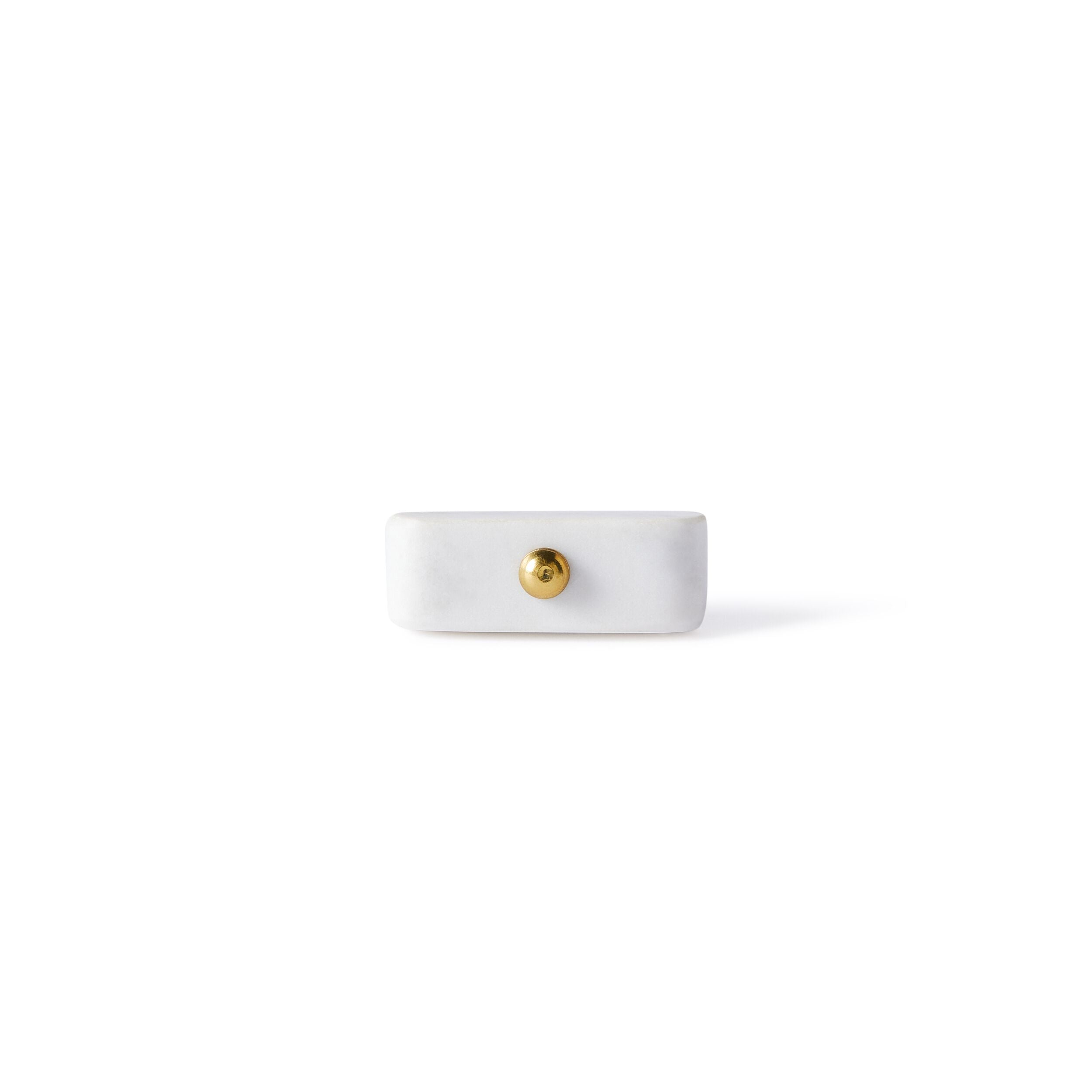 Ara White Pin Detail Knob 5.5cm