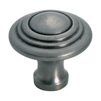 3684 Cupboard Knob Domed Iron Polished Metal D38xP35mm