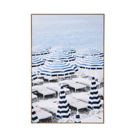 Beach Umbrellas Canvas Print 80x120cm