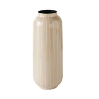 Sarra Vase Taupe 13x13x32cm