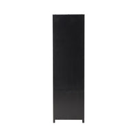 Avalon 2 Drawer Wardrobe Black
