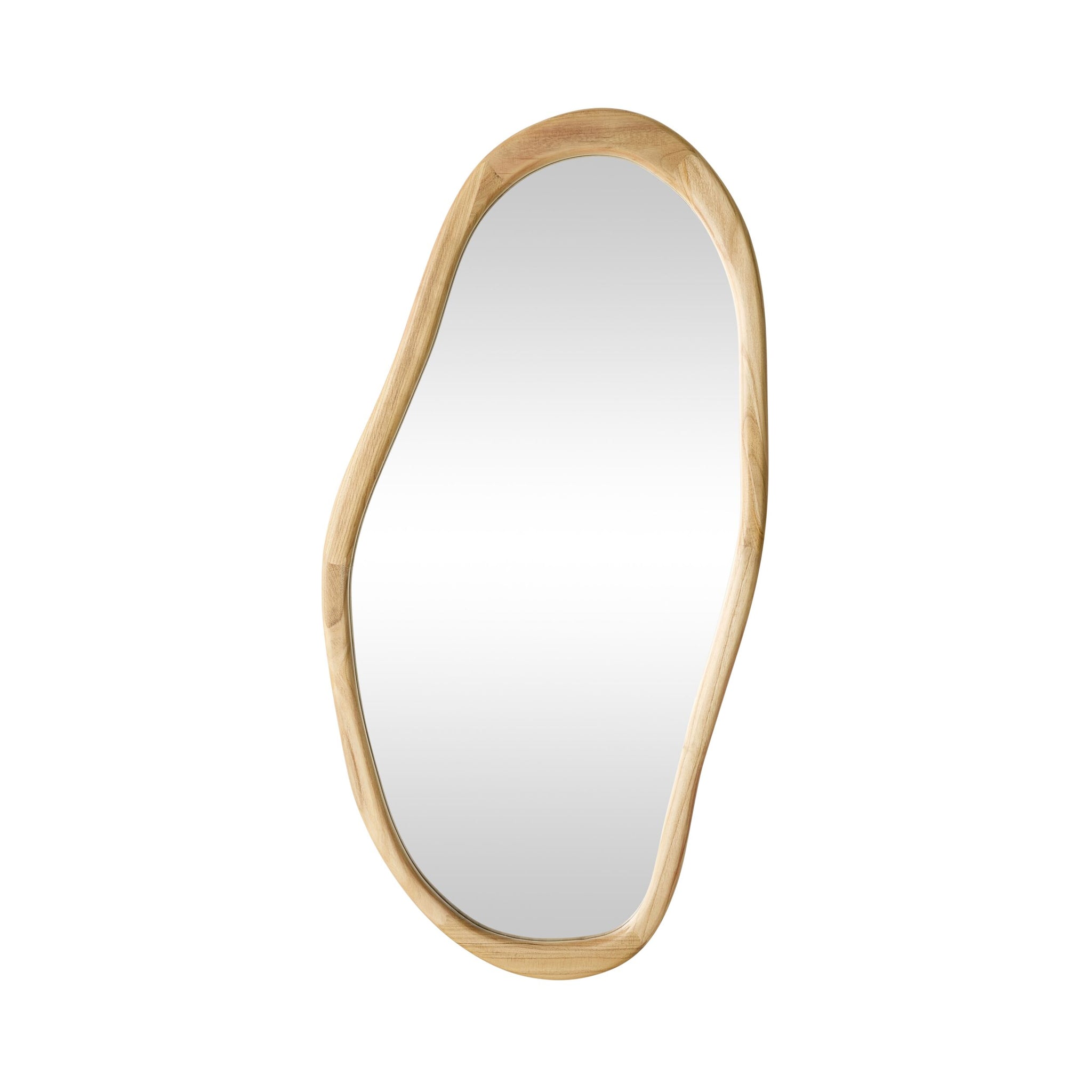Fluid Wooden Wall Mirror 128.5x64.5cm