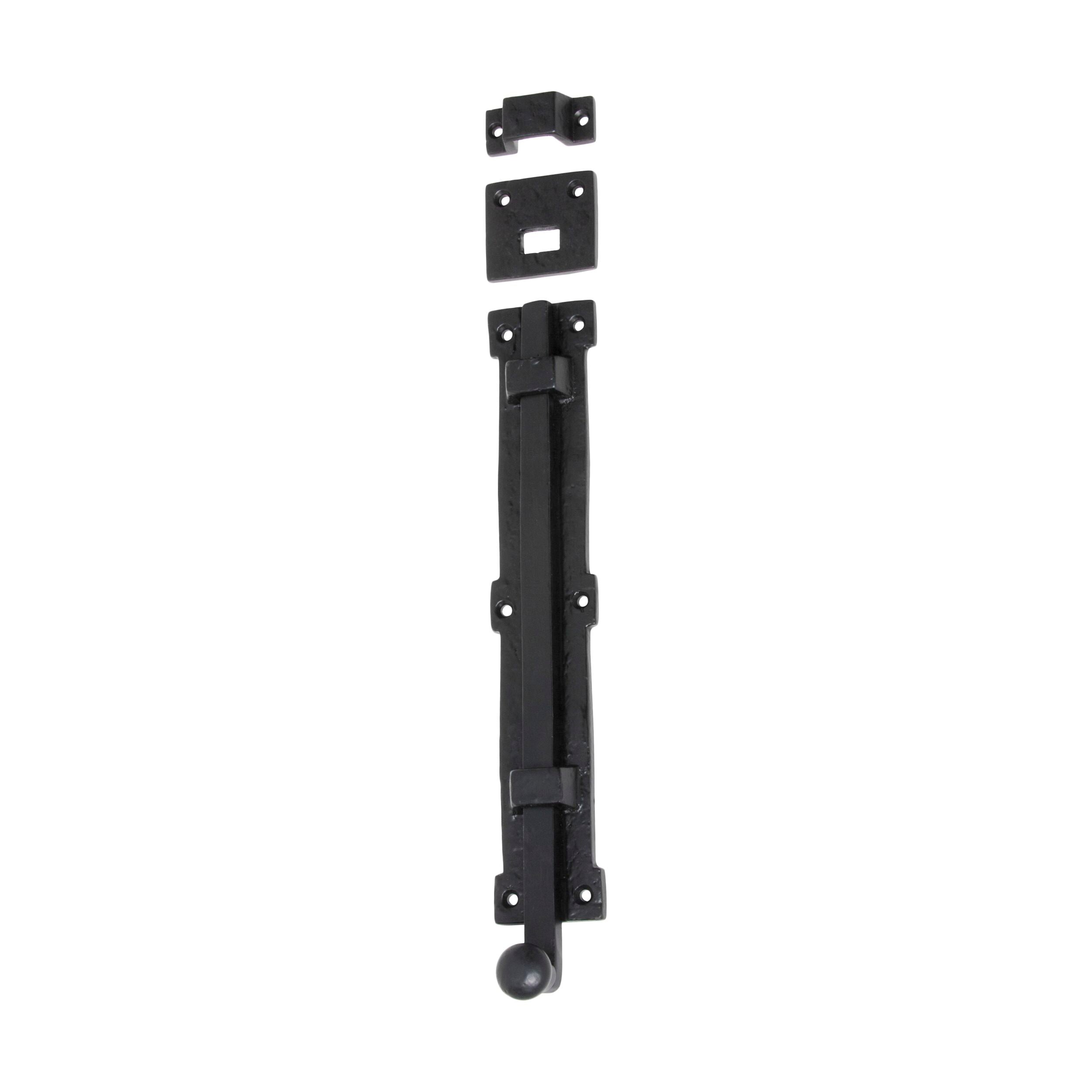 1901 Tower Bolt Iron Matte Black H300xW55mm