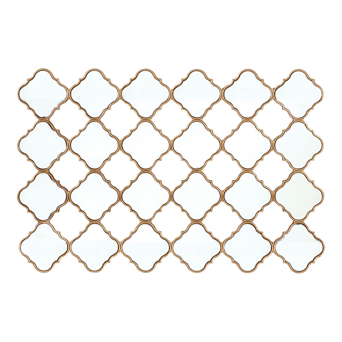 Diamond Lustre Mirrored Wall Decoration 120x80x2cm