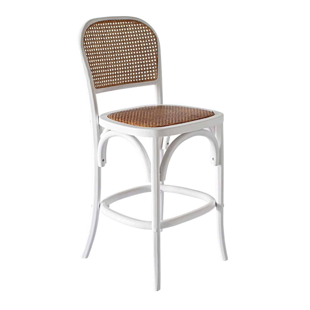 Bastion Bar Stool White