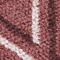 Modessa Lattice Shag Rug Berry 240x300cm