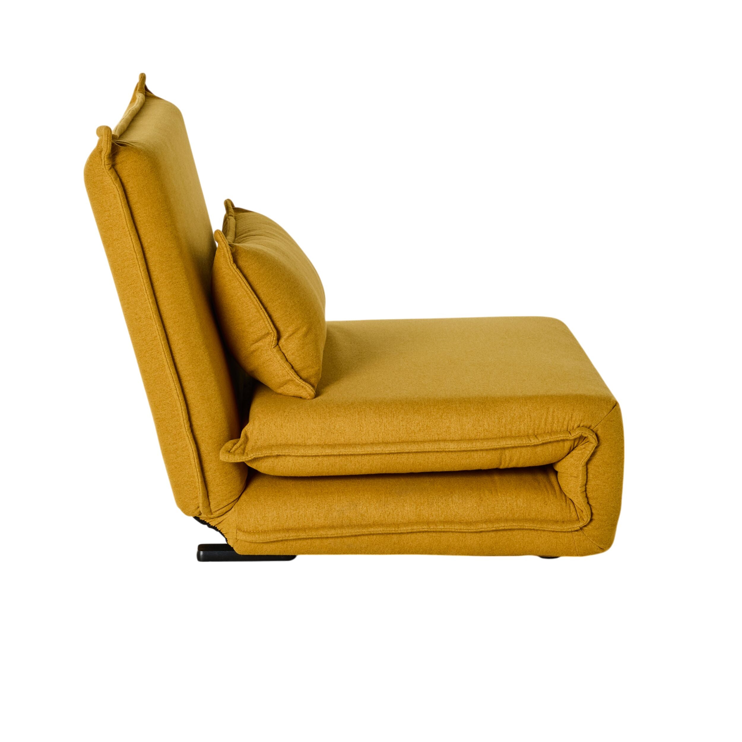 Bribie Single Sofa Bed Mustard