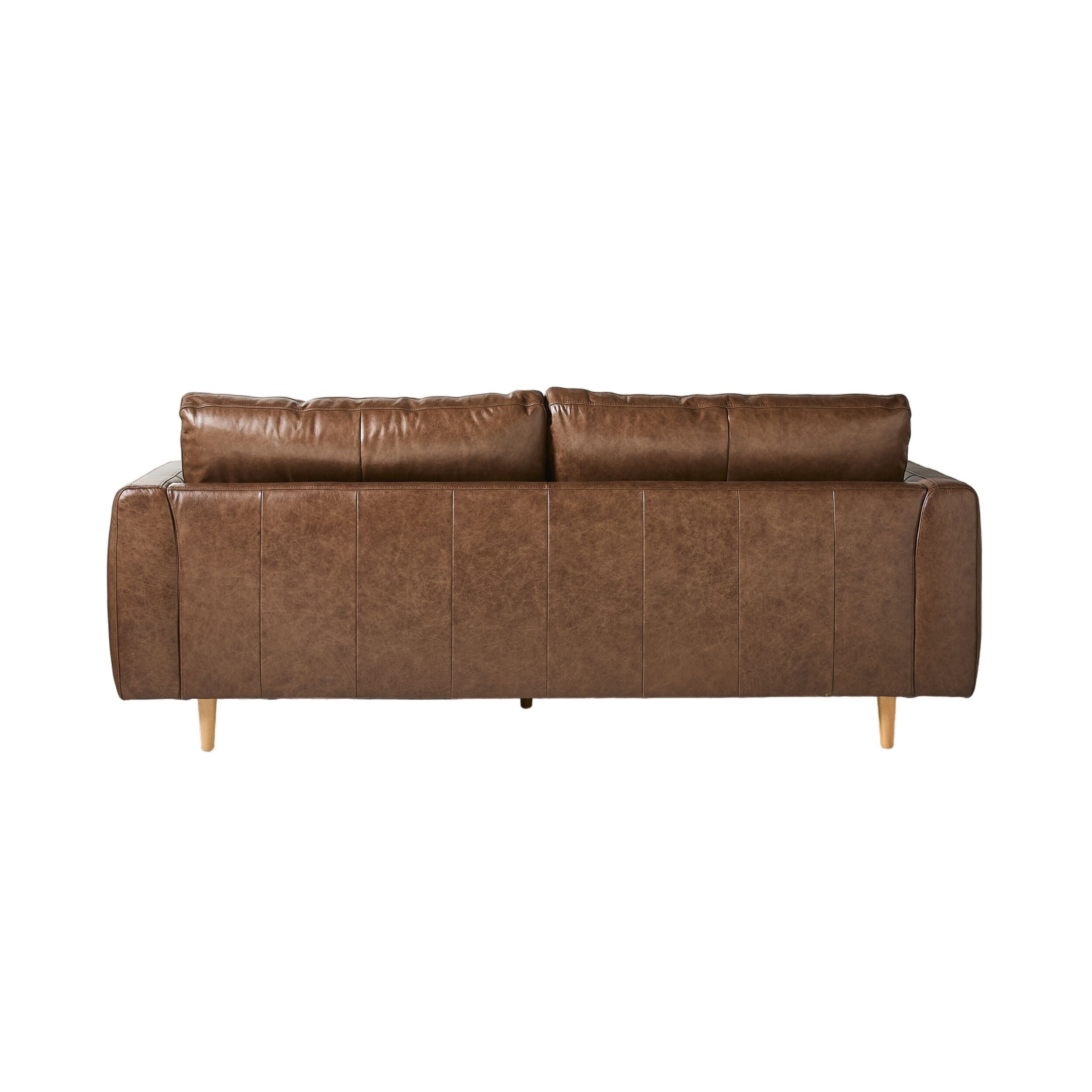 Harrison 3 Seater Leather Sofa Dakota Mocha