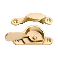 1614 Sash Fastener Narrow Polished Brass L69xW17mm