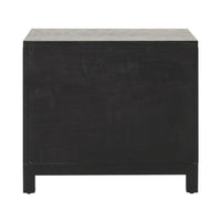 Avalon Small 2 Drawer Bedside Black