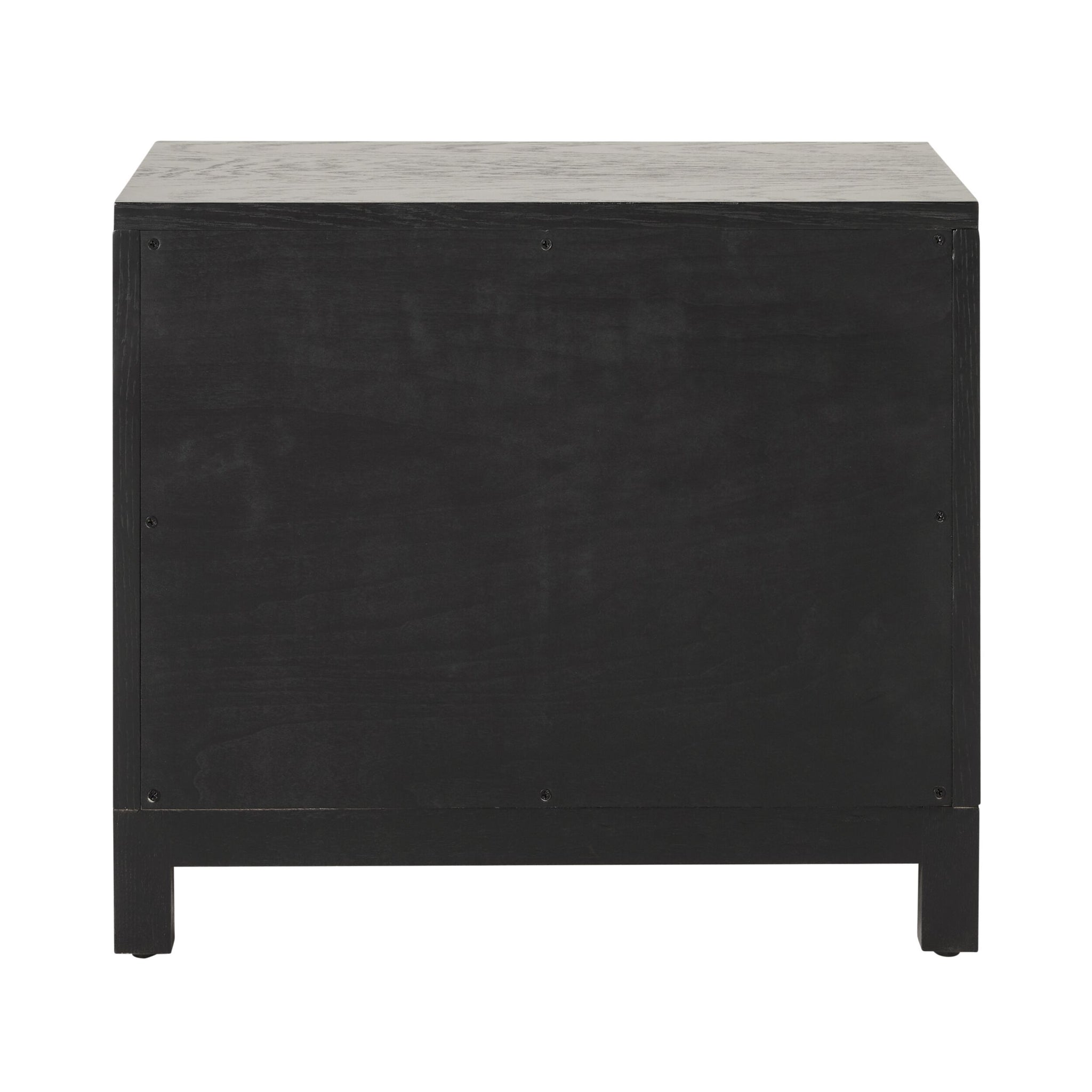 Avalon Small 2 Drawer Bedside Black