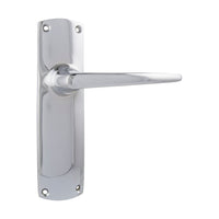 0820 Door Lever Retro Latch Pair Chrome Plated H150xW40xP57mm