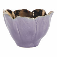 Floriana Tulip Vase Copper and Purple 10x10x7cm