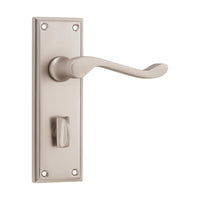 6555P Door Lever Camden Privacy Pair Satin Nickel H152xW50xP60mm