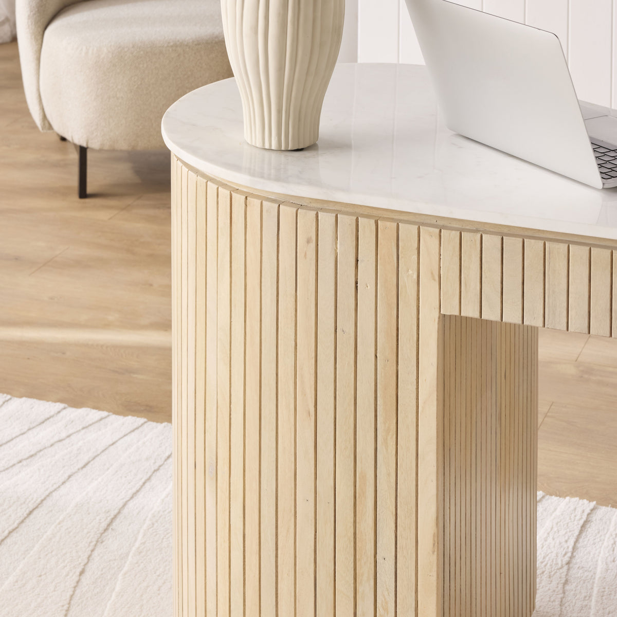 Deva Double Pedestal Desk Natural – Early Settler Australia