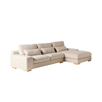 Herron 3 Seater Sofa with RHF Chaise Ivory Weave