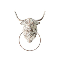 Bull Antique White Towel Holder 30x23cm