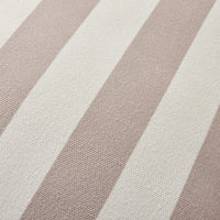 Aruba Scallop Edge Stripe Taupe Cushion 45x45