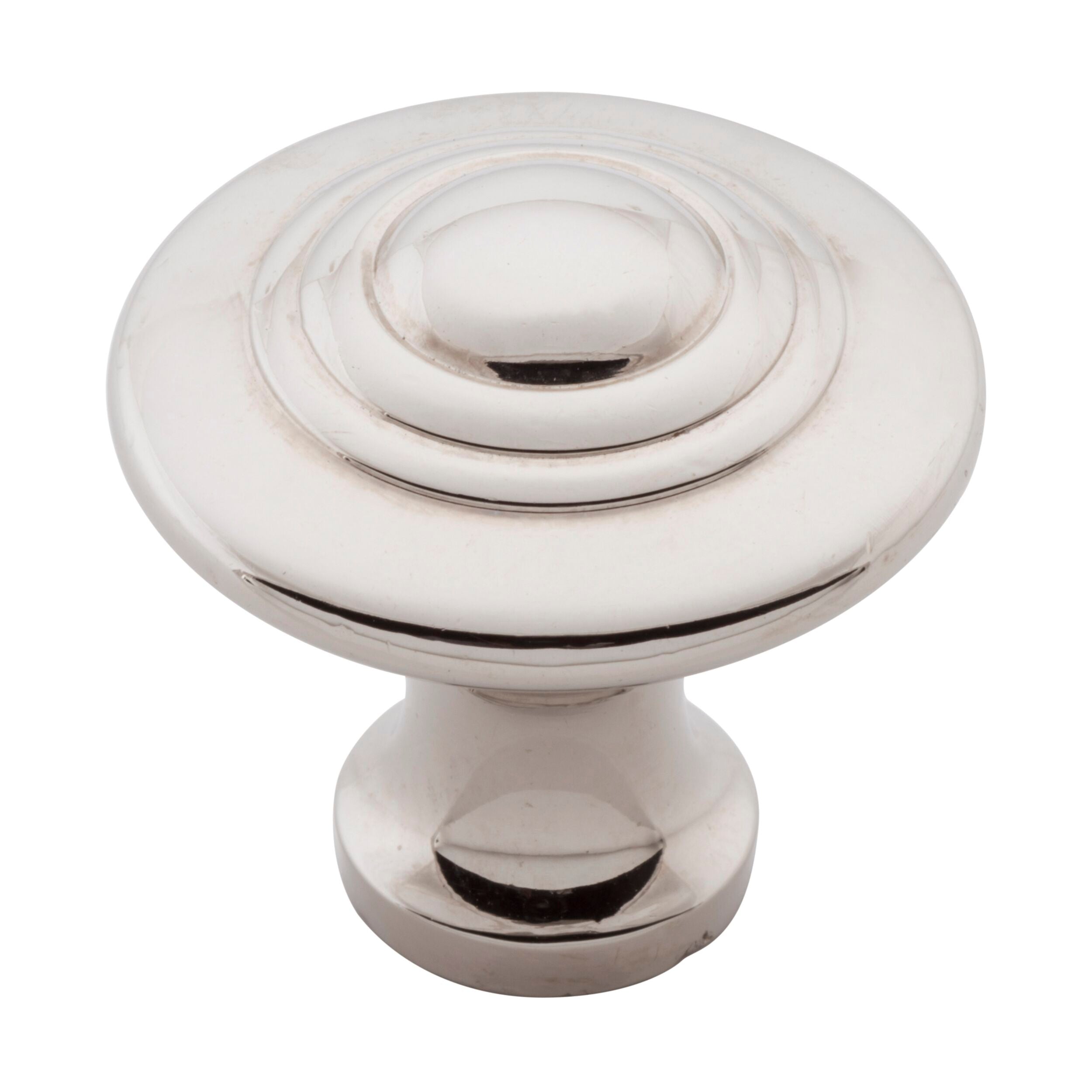 6537 Cupboard Knob Domed Polished Nickel D32xP29mm