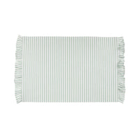 Marais Ruffle Stripe Placemat Pine Green