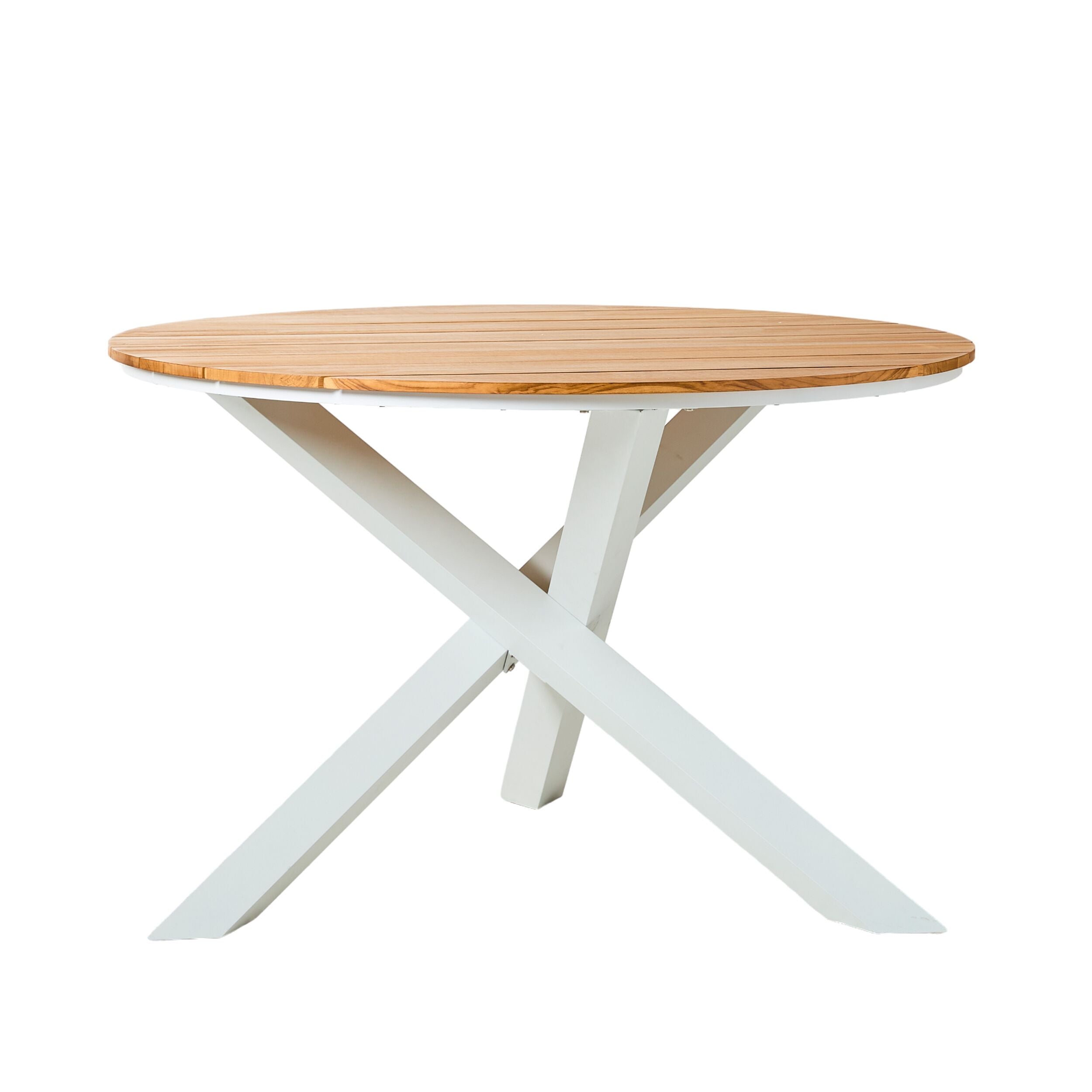 Satara 120cm Round Teak Top Table