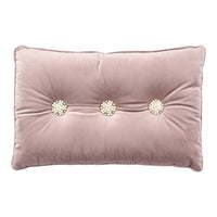 Midnight Max Rose Decorative Button Cushion 40x60cm