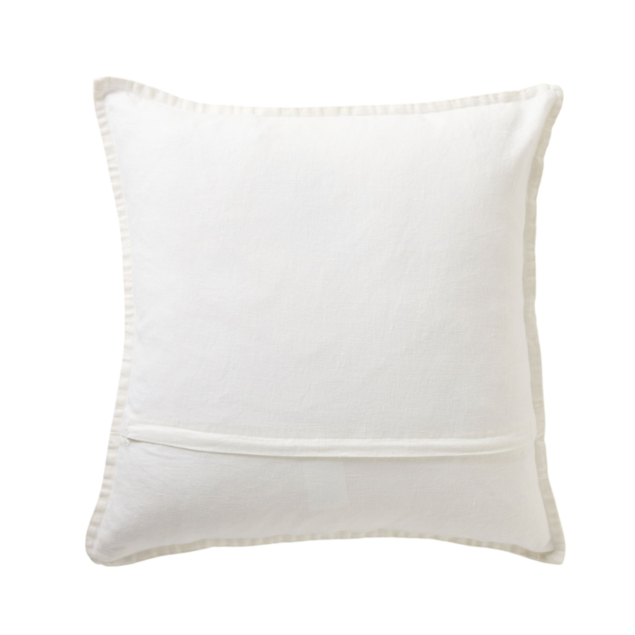 Hamptons French Linen Cushion Antique White 50x50cm