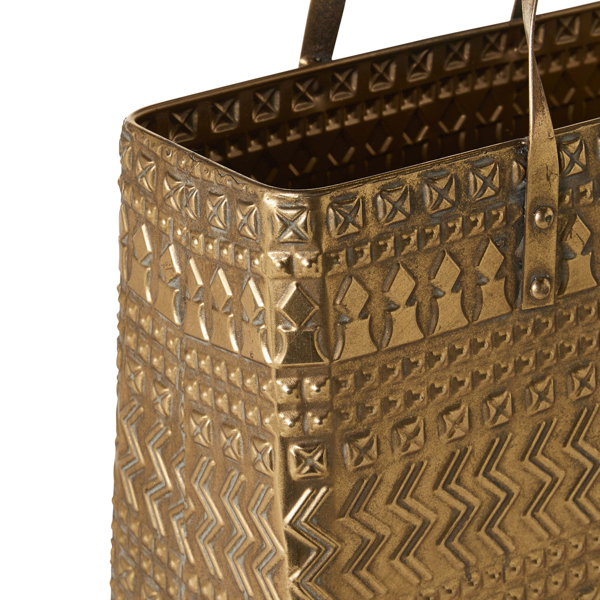 Lira Metal Tote Basket