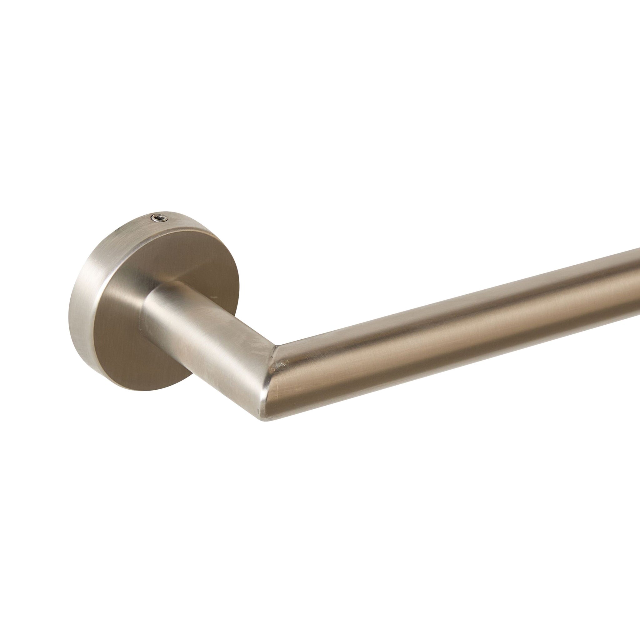 Harper Single Towel Rail 60cm Brushed Nickel