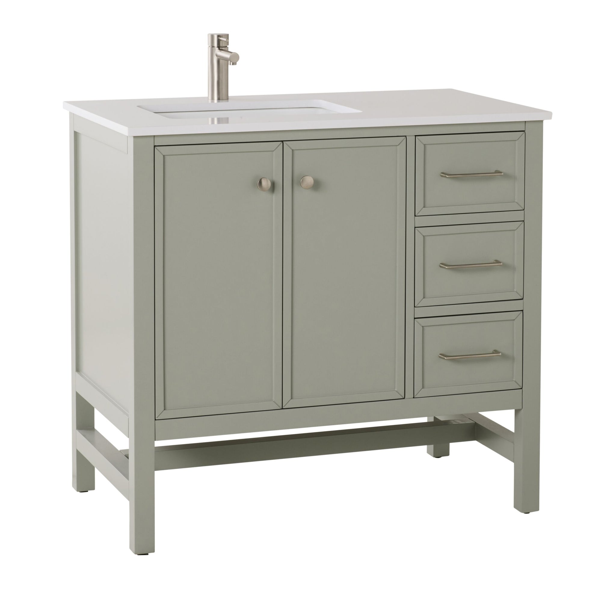 Liam Single Vanity Evergreen Fog 940mm