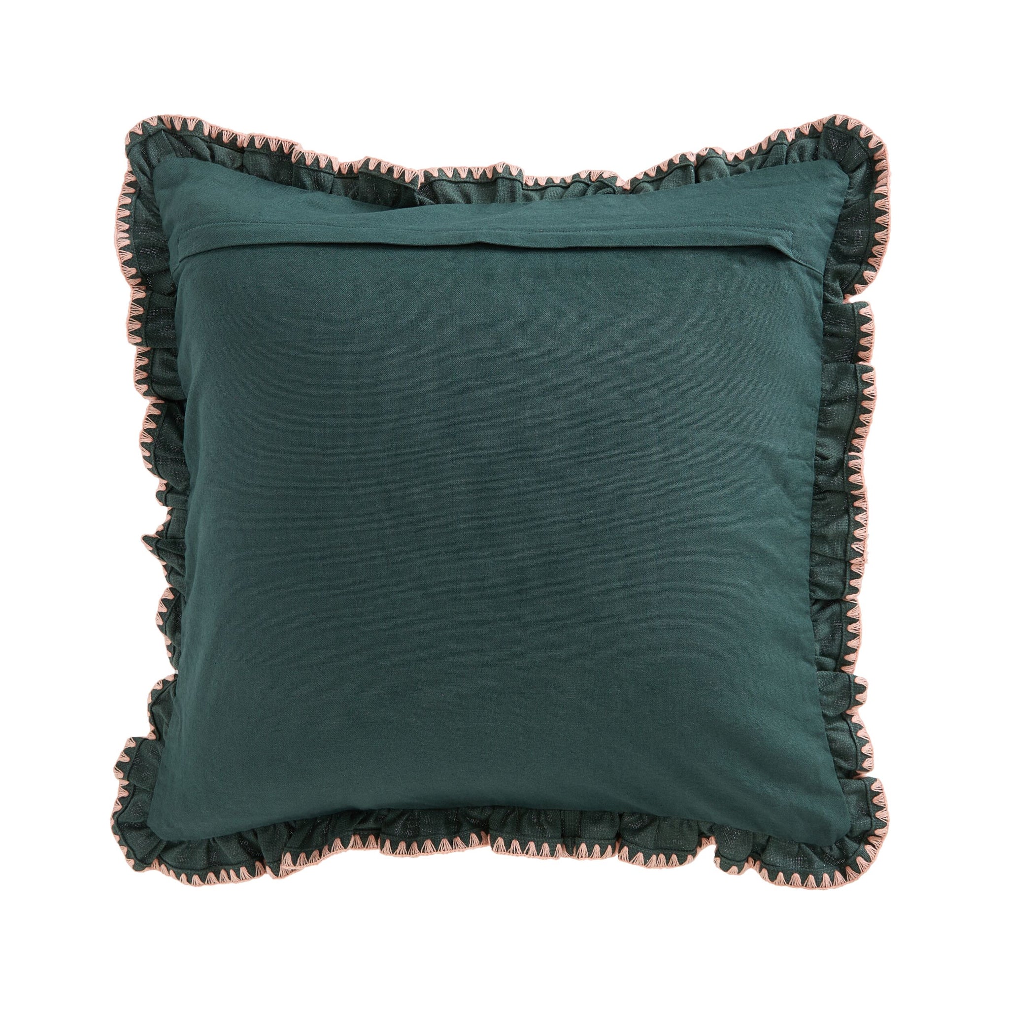 Rosalia Ruffle Cushion Eucalyptus 50x50cm