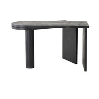 Harrie L Shape Rotating Desk Black