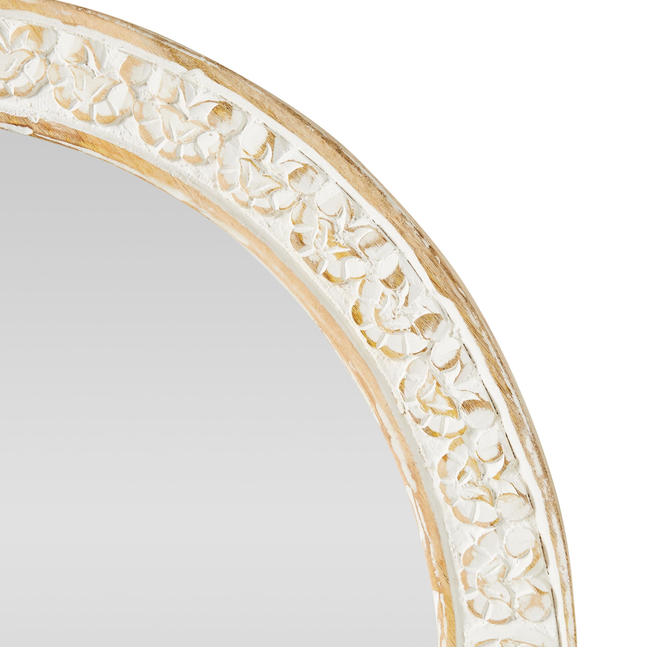 Frieze Handcarved Arched Mirror 60x90cm