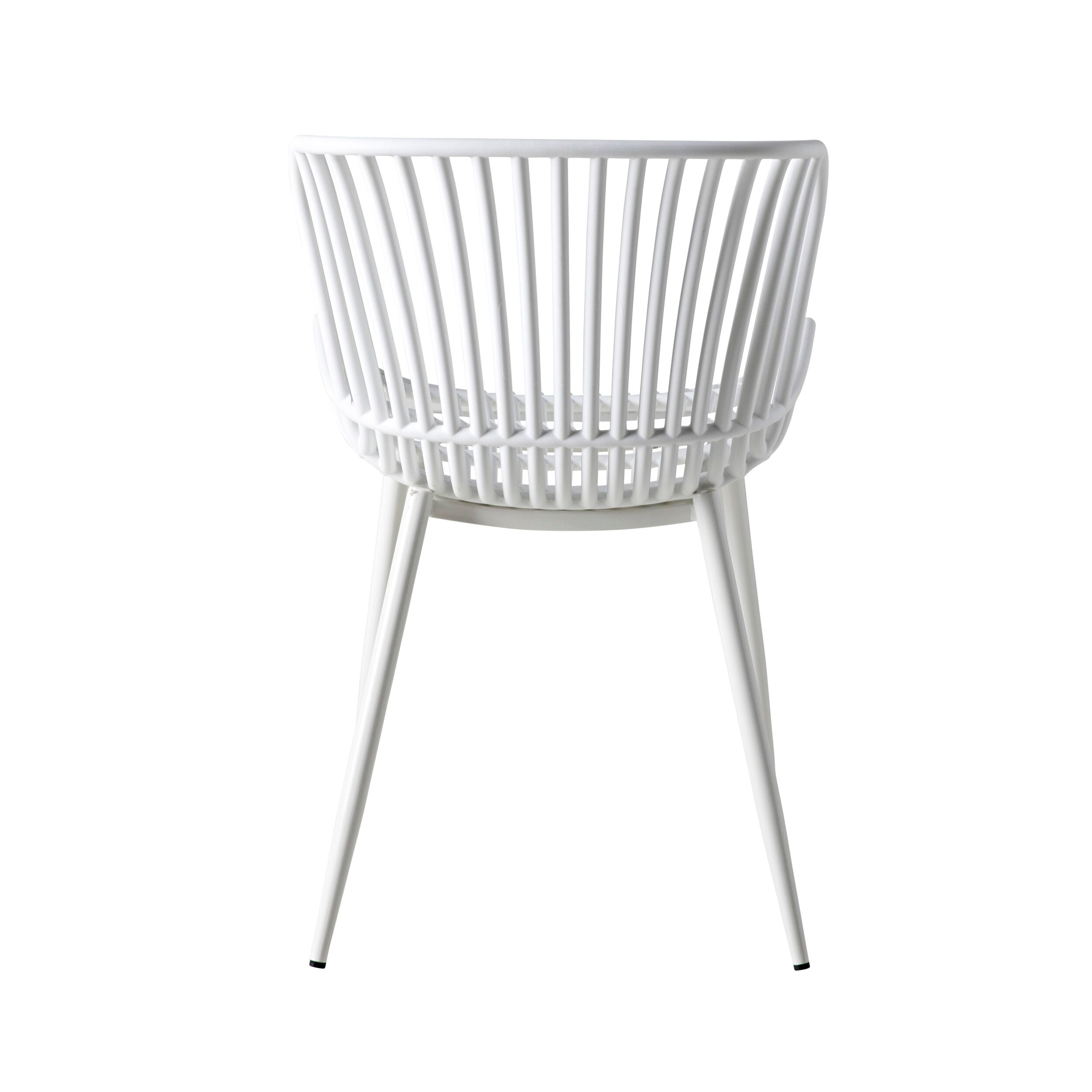 Lini Outdoor Dining Chair White