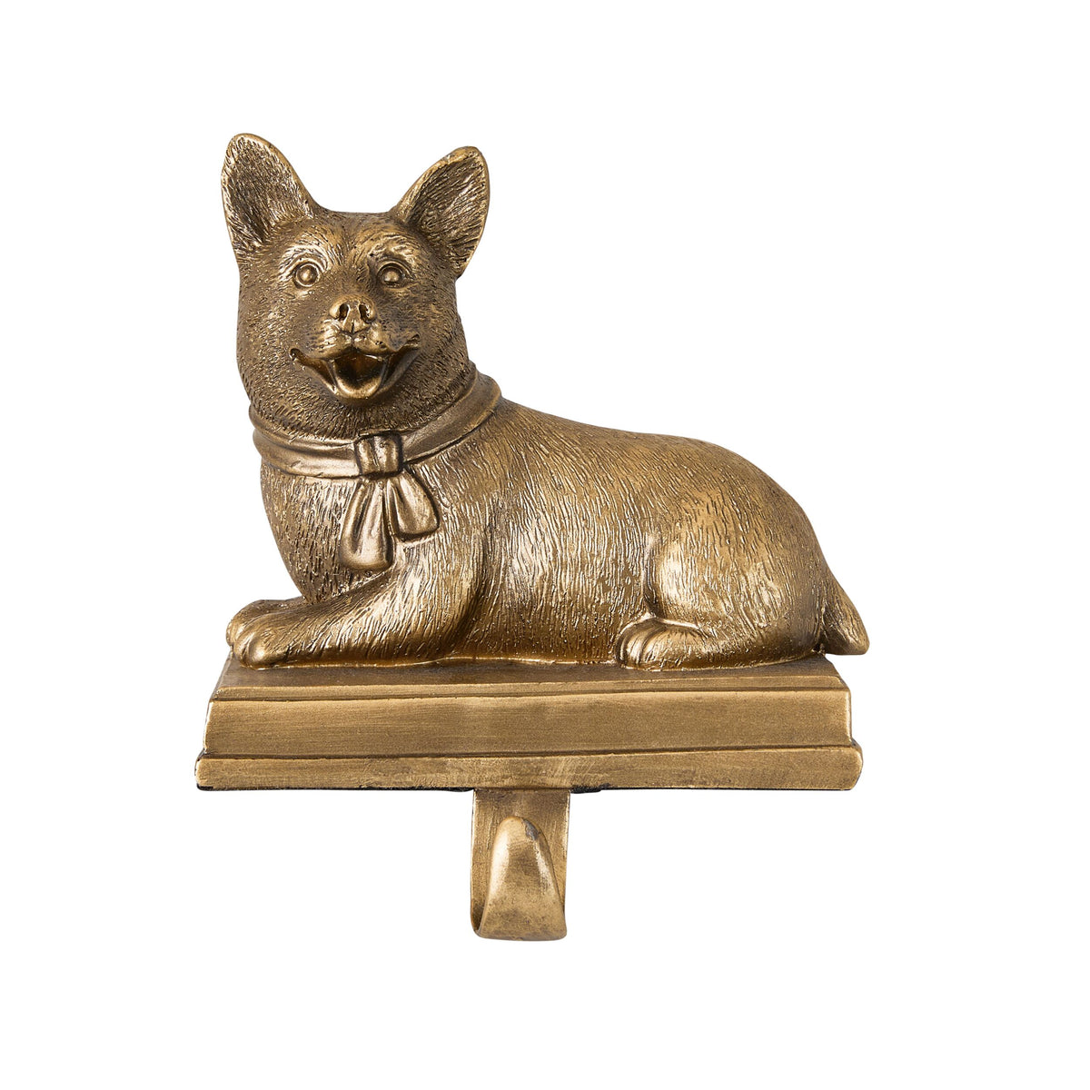 Heirloom Festive Corgi Christmas Mantel Hook