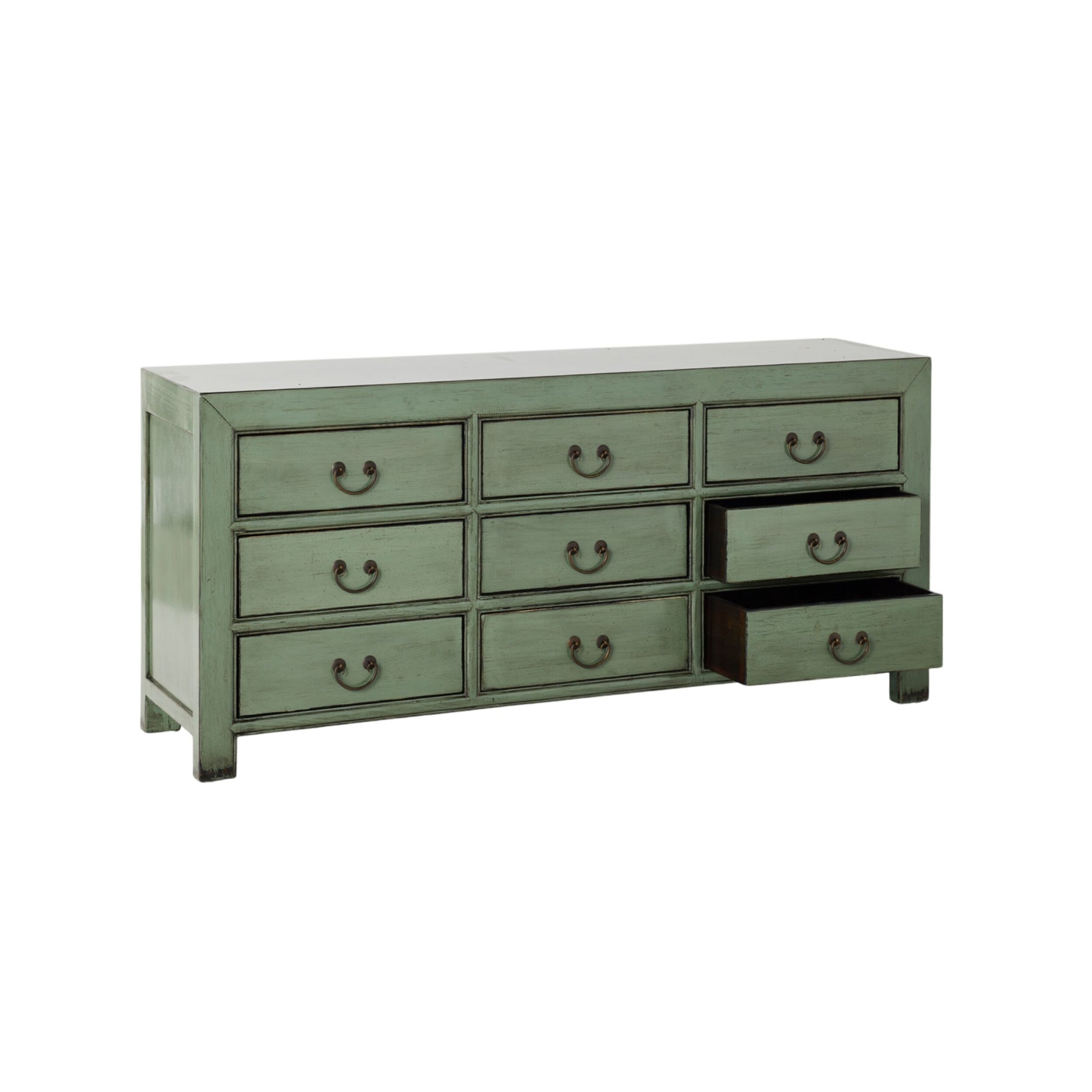 Sansha 9 Drawer Chest Sage Green