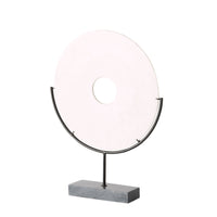 Round Marble Disk On Stand 57cm