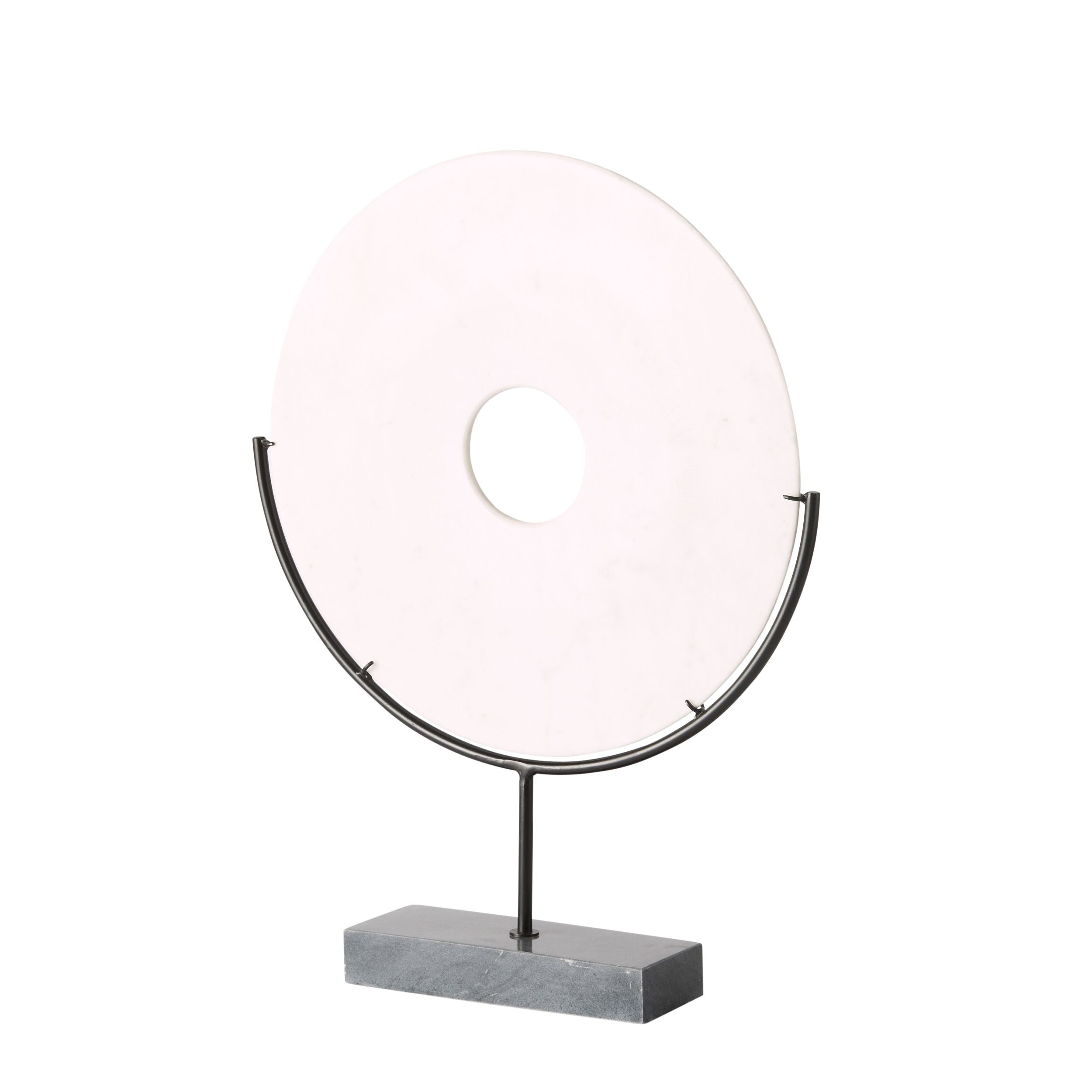 Round Marble Disk On Stand 57cm